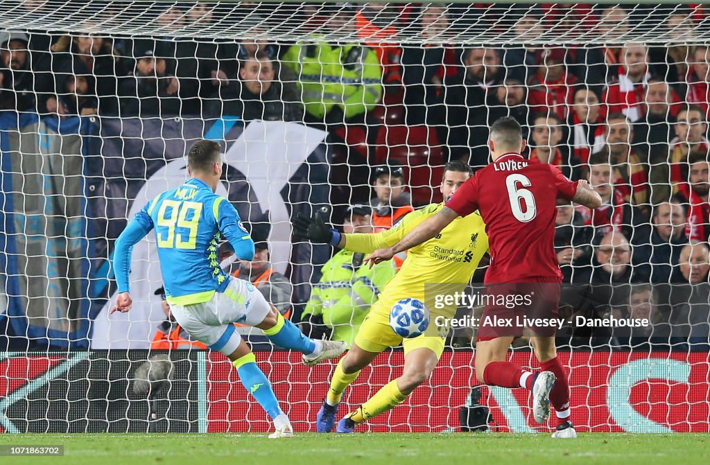 Liverpool v SSC Napoli - UEFA Champions League Group C