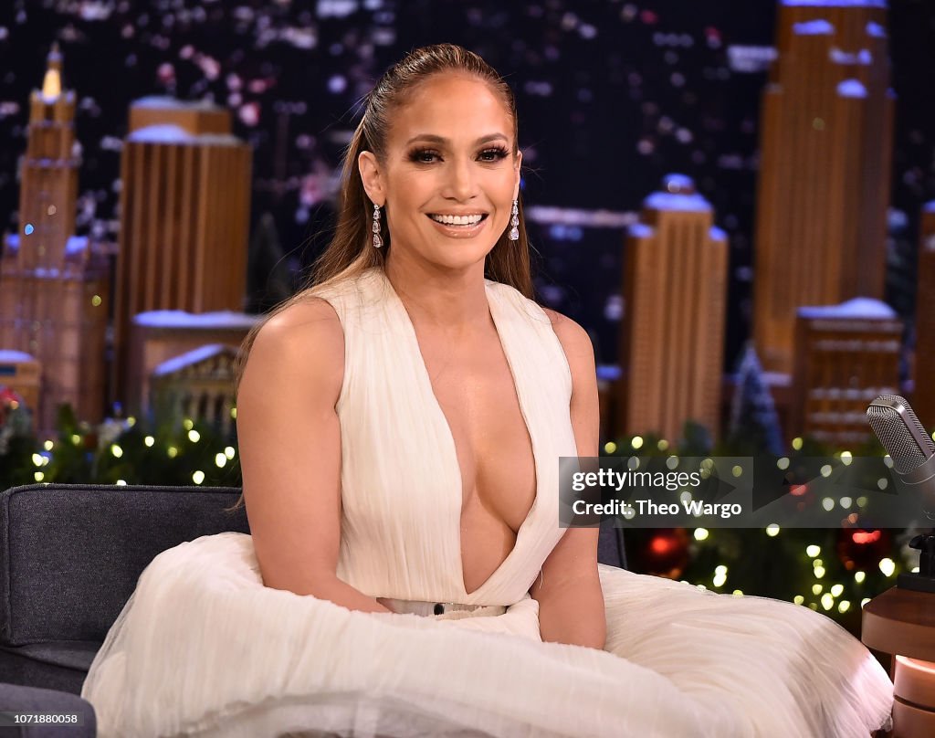 Jennifer Lopez Visits "The Tonight Show Starring Jimmy Fallon"