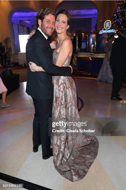 Philip Greffenius and his wife Evelyn Greffenius during the Audi Generation Award 2018 at Hotel Bayerischer Hof on December 11, 2018 in Munich,...