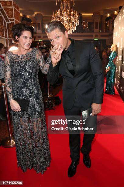 Hardy Krueger jr. And his wife Alice Krueger during the Audi Generation Award 2018 at Hotel Bayerischer Hof on December 11, 2018 in Munich, Germany.