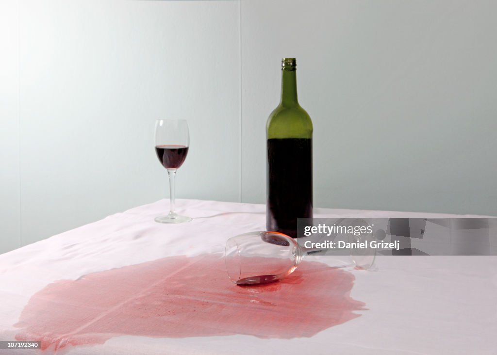 Spilled wine 