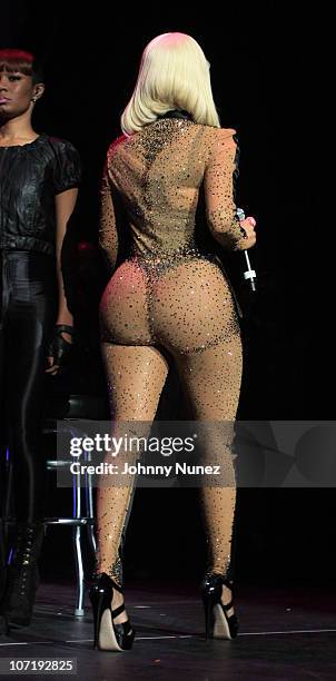 Nicki Minaj performs at the Hot 97 Thanksgiving Thank you Concert at Hammerstein Ballroom on November 25, 2010 in New York City.