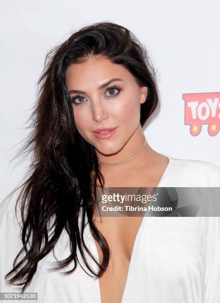 Cassie Scerbo attends the 6th annual Winter Wonderland Toys for Tots Party hosted by Katie Welch and Jordan Kuker on December 11, 2018 in Los...