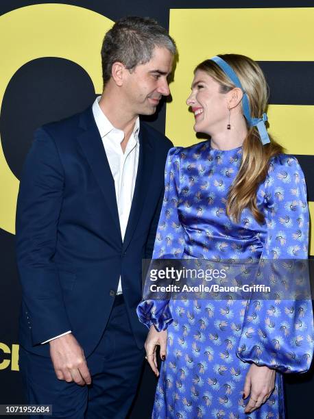Lily Rabe and Hamish Linklater attend Annapurna Pictures, Gary Sanchez Productions and Plan B Entertainment's World Premiere of 'Vice' at AMPAS...