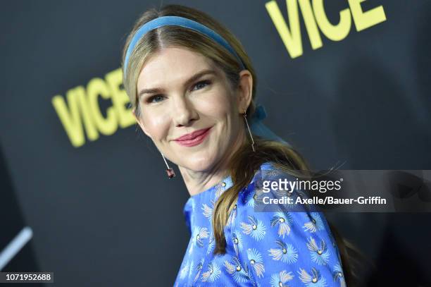 Lily Rabe attends Annapurna Pictures, Gary Sanchez Productions and Plan B Entertainment's World Premiere of 'Vice' at AMPAS Samuel Goldwyn Theater on...