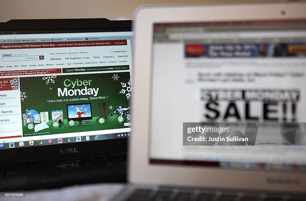 Online Shoppers Search For Cyber Monday Deals