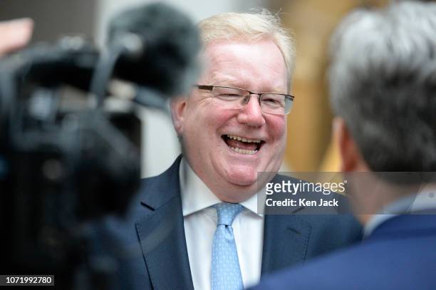 Jackson Carlaw, Scottish Conservative deputy leader, standing in for party leader Ruth Davidson who is on maternity leave, is interviewed in the...