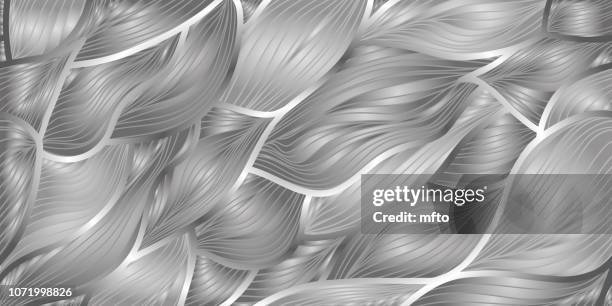 gray background - large wave stock illustrations