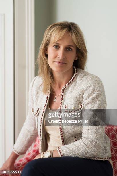 Writer Santa Montefiore is photographed for the Sunday Times on May 29, 2018 in London, England.
