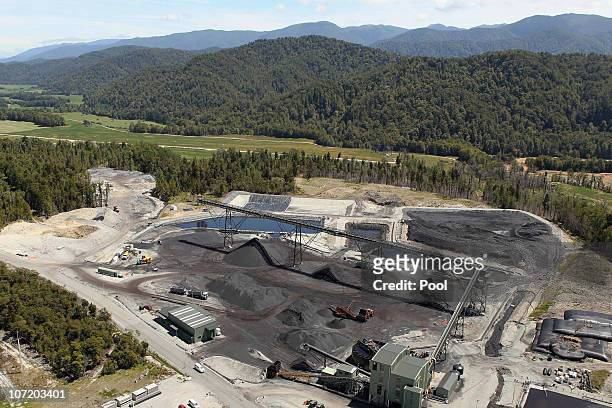 General view of the Pike River Mine on November 30, 2010 in Greymouth, New Zealand. Rescue teams have been working around the clock to recover the...