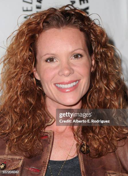 Actress Robin Lively arrives to The Paley Center For Media's presentation of a "Psych" And "Twin Peaks" Reunion on November 29, 2010 in Beverly...
