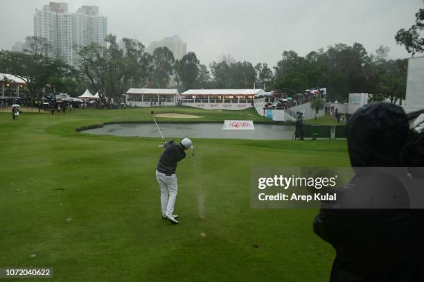 Matthew Fitzpatrick of England pictured during final round of the Honma Hong Kong Open at The Hong Kong Golf Club on November 25, 2018 in Hong Kong,...