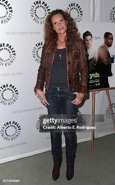 Actress Robin Lively arrives to The Paley Center For Media's presentation of a "Psych" And "Twin Peaks" Reunion on November 29, 2010 in Beverly...