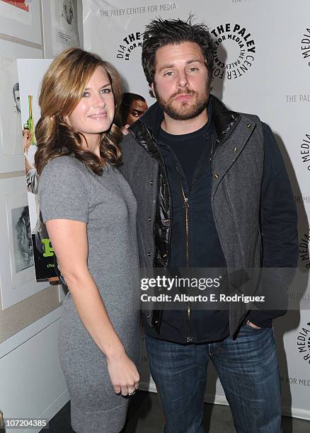 Actress Maggie Lawson and actor James Roday arrive to The Paley Center For Media's presentation of a "Psych" And "Twin Peaks" Reunion on November 29,...