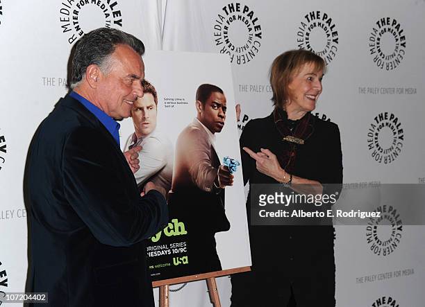 Actor Ray Wise and actress Catherine Coulson arrive to The Paley Center For Media's presentation of a "Psych" And "Twin Peaks" Reunion on November...