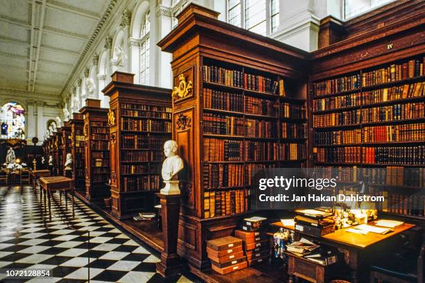 trinity college library, cambridge - the famous university town of cambridge stock pictures, royalty-free photos & images