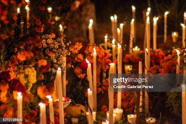 observing day of the dead in oaxaca, mexico - all souls day fotografías e imágenes de stock