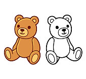 Teddy bear drawing