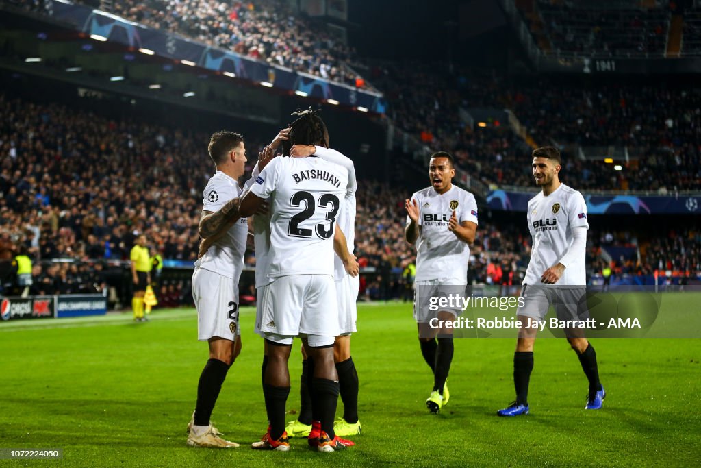 Valencia v Manchester United - UEFA Champions League Group H