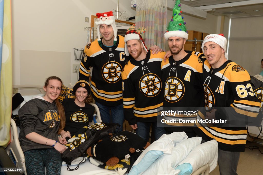 Boston Bruins Holiday Toy Drop For Patients At Boston Children's Hospital