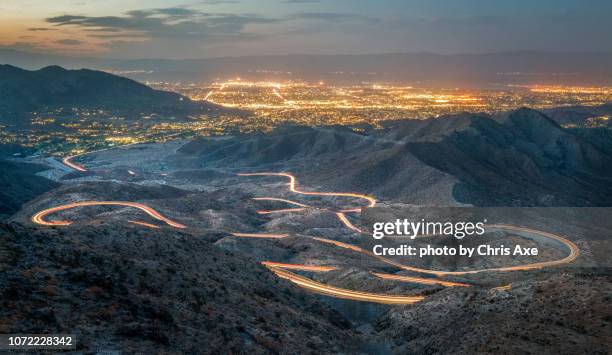 palm to pines hwy 74 - palm springs and palm desert, ca - riverside county bildbanksfoton och bilder