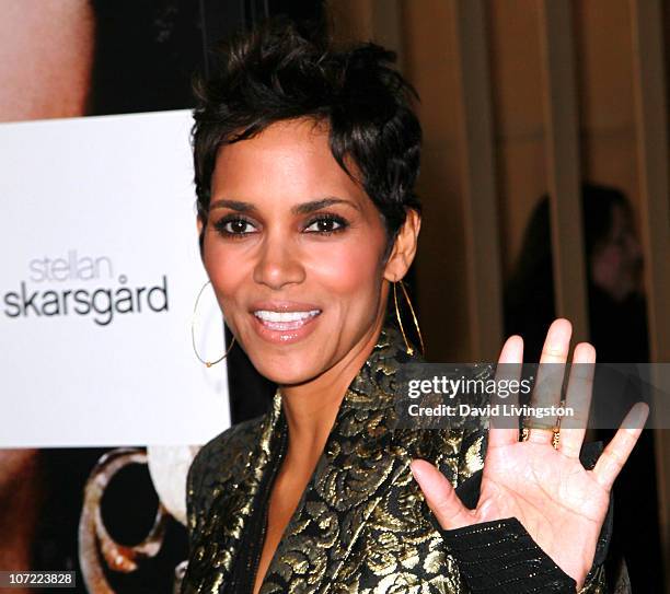Actress Halle Berry attends the premiere of "Frankie and Alice" at the Egyptian Theatre on November 30, 2010 in Hollywood, California.