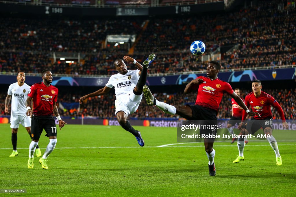 Valencia v Manchester United - UEFA Champions League Group H