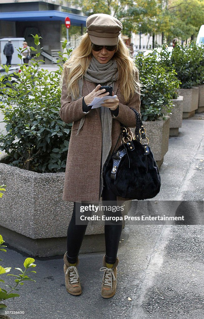 Marta Sanchez Sighting In Madrid - December 1, 2010