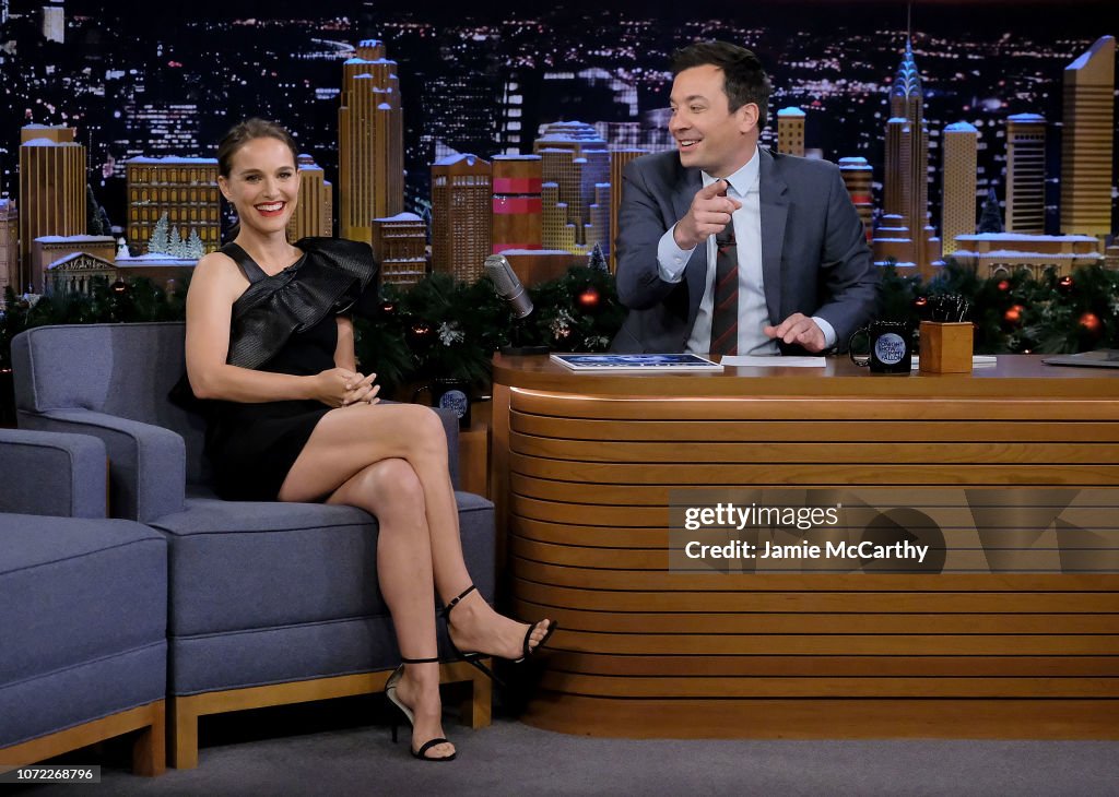 Natalie Portman Visits "The Tonight Show Starring Jimmy Fallon"