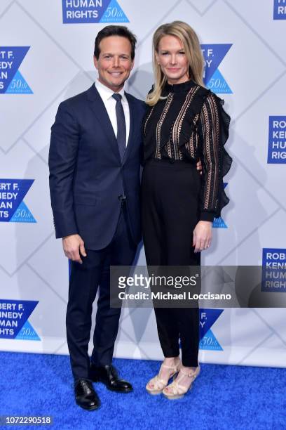 Scott Wolf and Kelley Limp attend the 2019 Robert F. Kennedy Human Rights Ripple Of Hope Awards on December 12, 2018 in New York City.