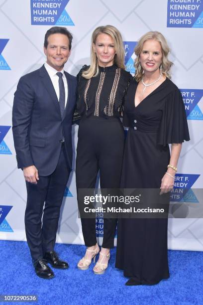 Scott Wolf, Kelley Limp, and Kerry Kennedy attend the 2019 Robert F. Kennedy Human Rights Ripple Of Hope Awards on December 12, 2018 in New York City.