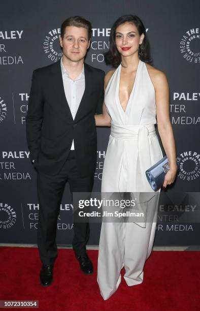 Actors Ben McKenzie and Morena Baccarin attend the "Gotham" screening and discussion at The Paley Center for Media on December 12, 2018 in New York...