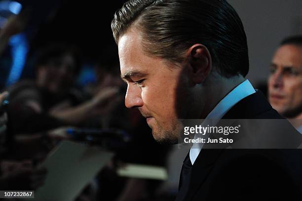 Actor Leonardo DiCaprio attends the "Inception" Japan Premiere at Roppongi Hills on July 20, 2010 in Tokyo, Japan.