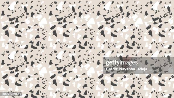 terrazzo pattern background - rock type stock illustrations