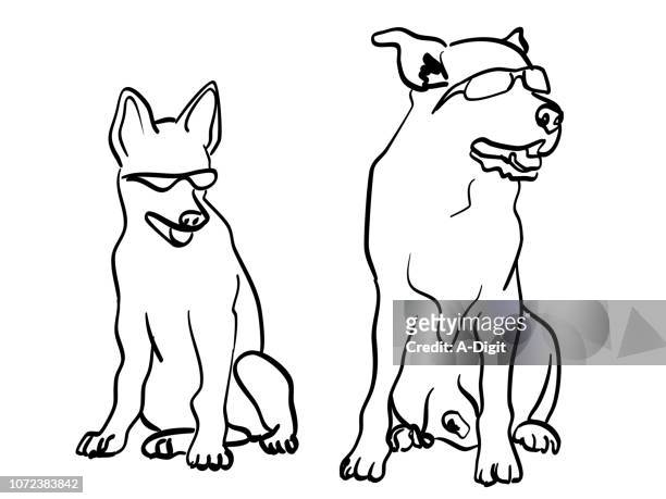 illustrations, cliparts, dessins animés et icônes de chiens plus cool sur le bloc - chien humour