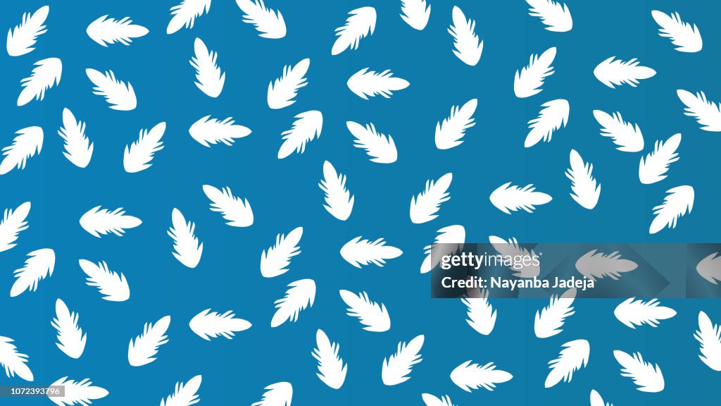 Feathers seamless patterns abstract vector