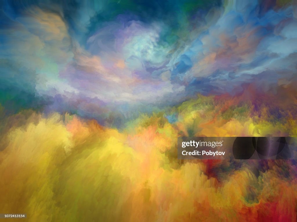 Paisaje de verano pintura, Impresionismo