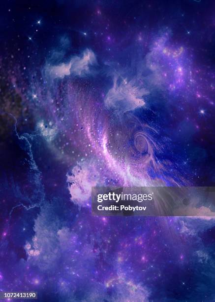 deep blue space - paranormal stock illustrations