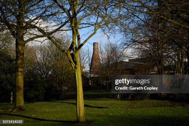 The remaining kiln of Moorcroft, Burslem on January 29, 2018 in Stoke on Trent, England. At the height of the Potteries industry, the Stoke-on-Trent...