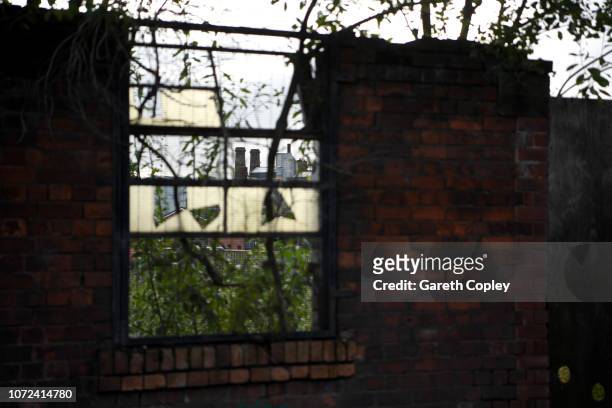The remaining kilns of Furlong Mills, Burslem on October 5, 2017 in Stoke on Trent, England. At the height of the Potteries industry, the...