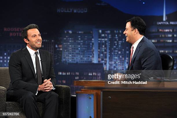 Jimmy Kimmel Live" airs every weeknight, , following "Nightline," featuring a diverse lineup of guests that include celebrities, athletes, musical...