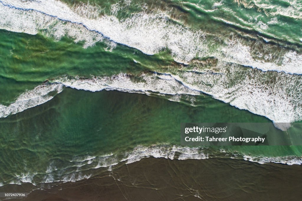 Sea tides making interesting patterns