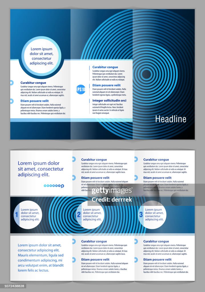 Generic Leaflet Example Leaflet Design Example High-Res Vector Graphic - Getty Images