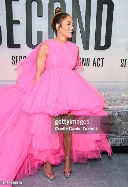 Jennifer Lopez attends the 'Second Act' World Premiere at Regal Union Square Theatre, Stadium 14 on December 12, 2018 in New York City.