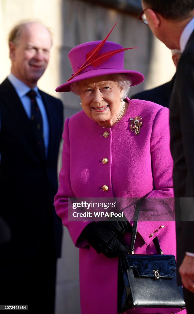 The Queen And The Duke Of York Visit The Honourable Society Of Lincoln's Inn