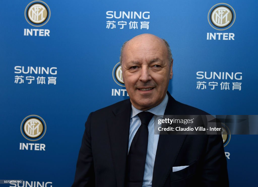 FC Internazionale Unveils New Manager Giuseppe Marotta