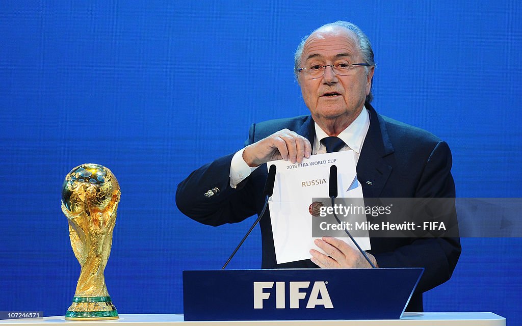 FIFA World Cup 2018 & 2022 Host Countries Announced