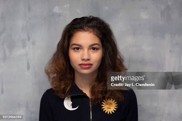 Actress Helena Howard from Madeline's Madeline is photographed for Los Angeles Times on January 22, 2018 in the L.A. Times Studio at Chase Sapphire...