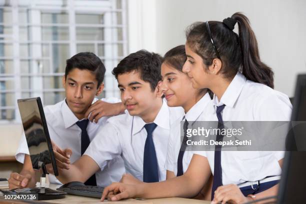 studenten leren computer programming - stock beeld - indian politics and governance stockfoto's en -beelden