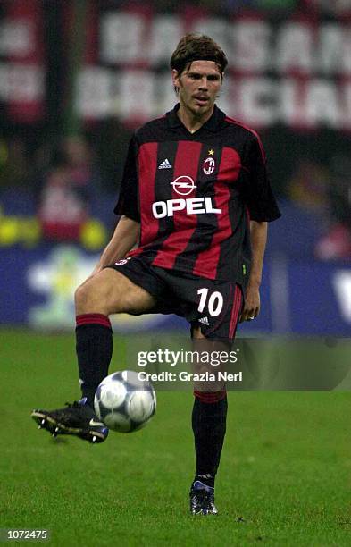 Zvonimir Boban of AC Milan in action during the Serie A match between AC Milan and Juventus at the San Siro Stadium in Milan, Italy. Mandatory...